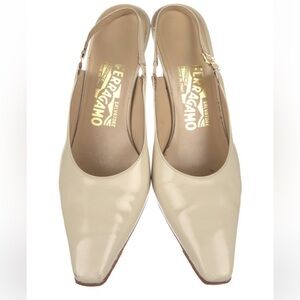 Salvatore Ferragamo Beige Heels